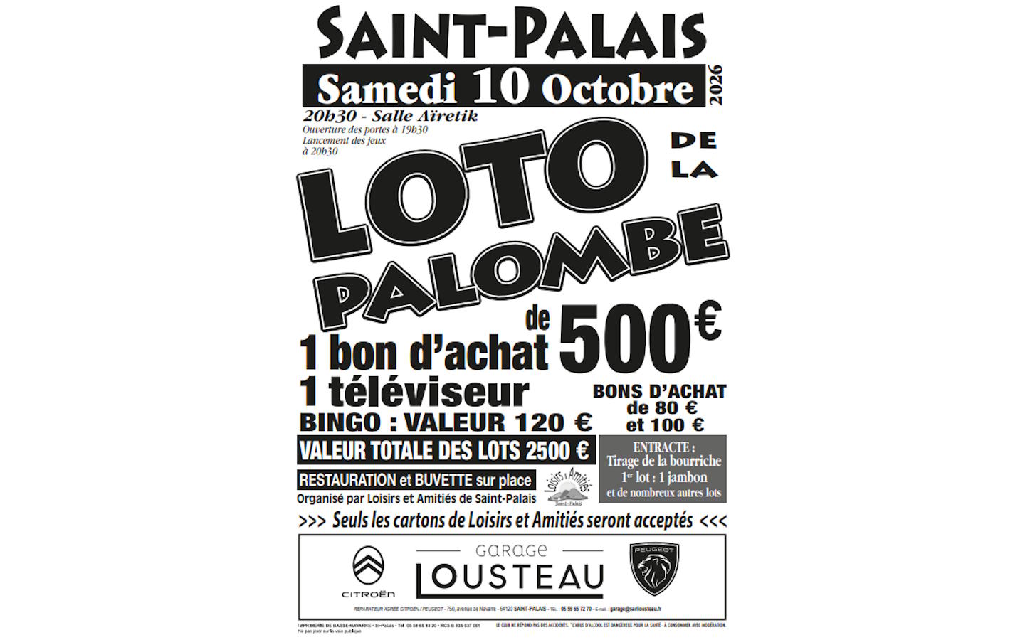 Loto de la Palombe