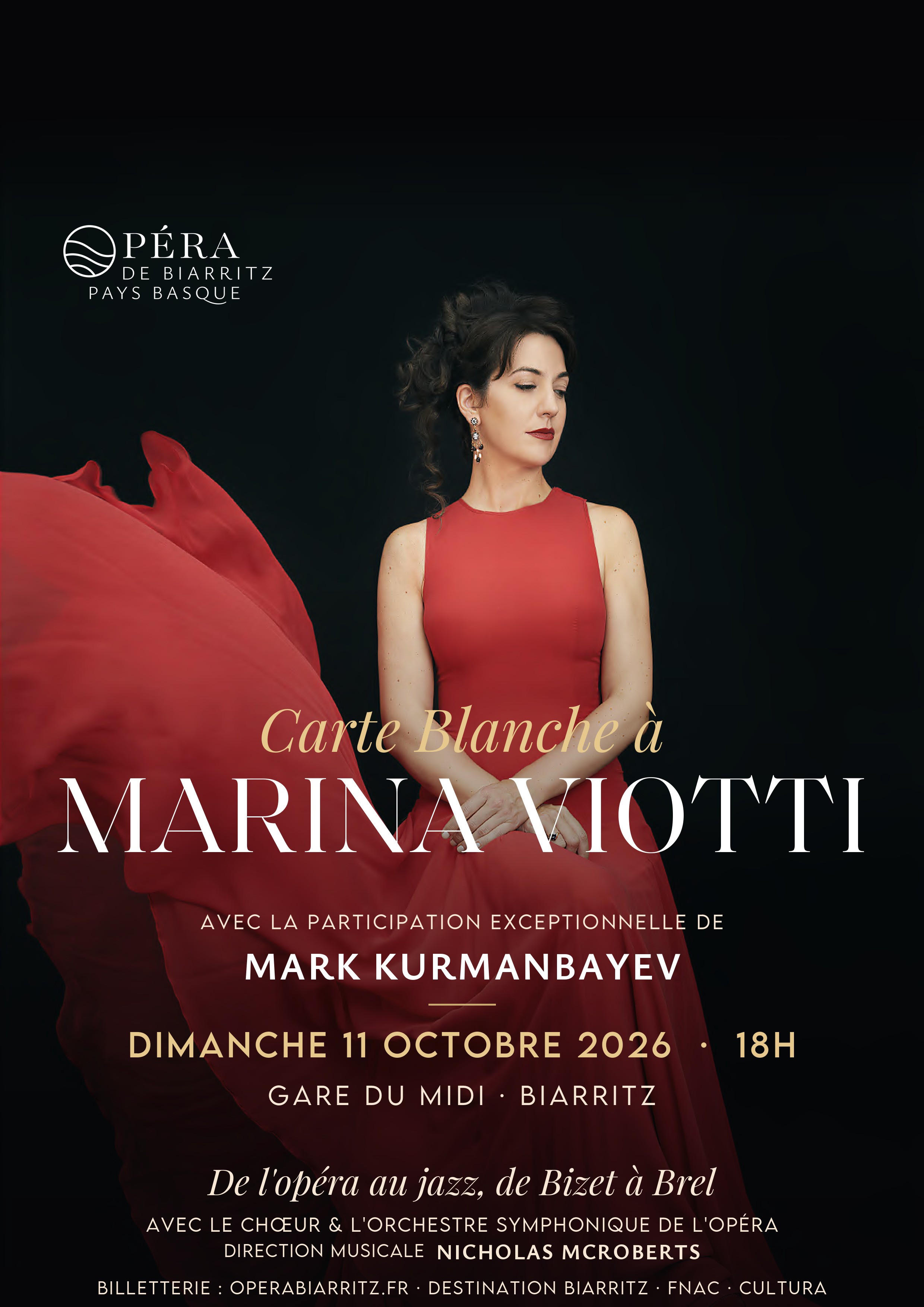 Opéra de Biarritz Pays Basque - Carte Blanche à "Marina Viotti"
