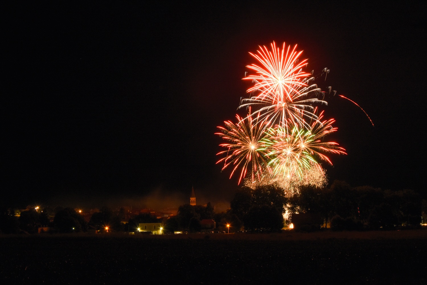 Marché de nuit (mais Feu d'artifice annulé)