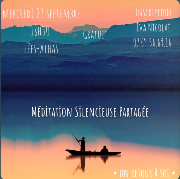 Méditation silencieuse partagée.