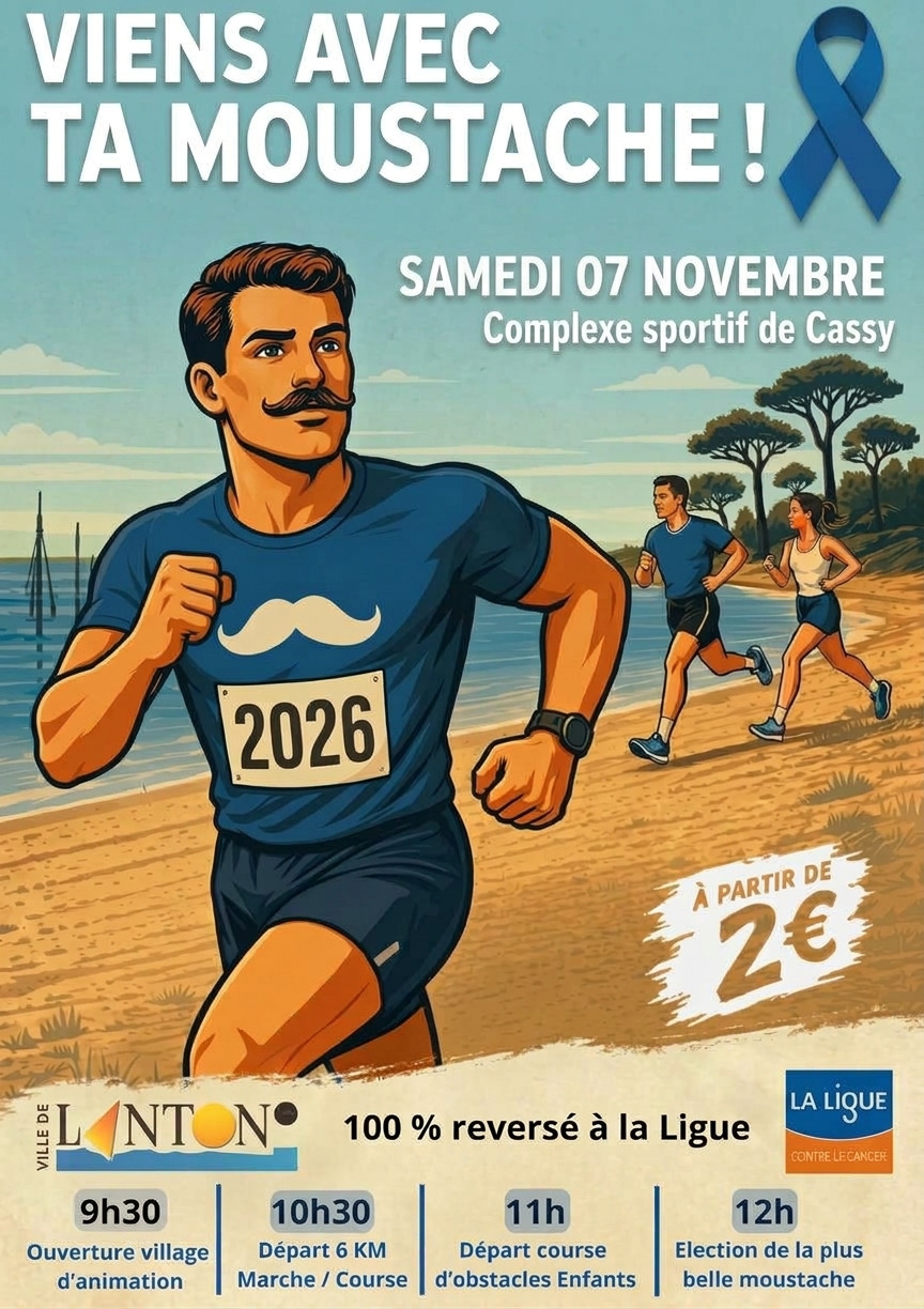 Viens avec ta moustache! : course caritative