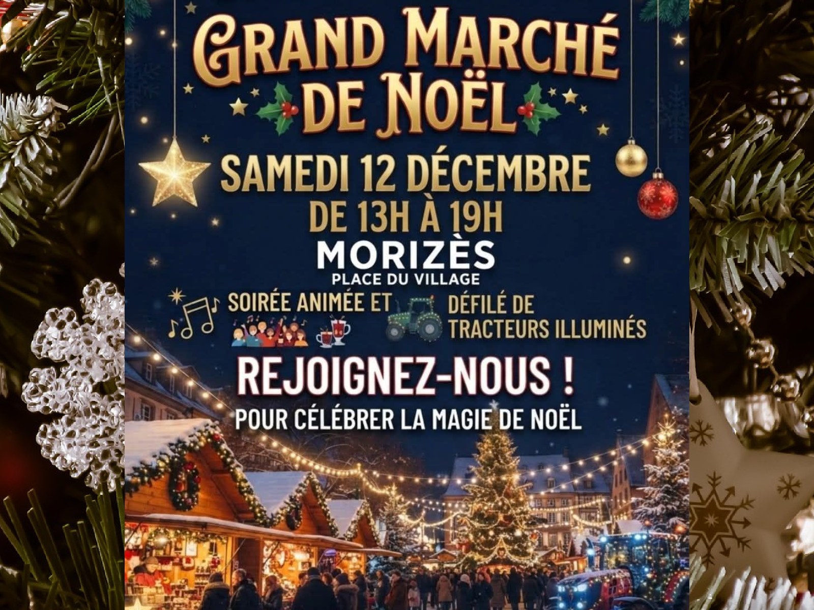 Grand marché de noël de Morizès