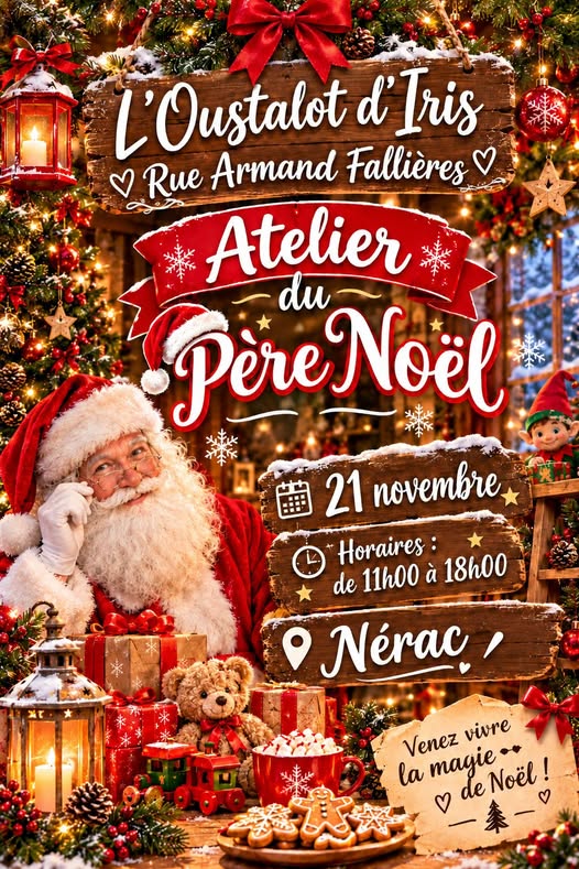 Atelier de Noël à l'Oustalot d'iris