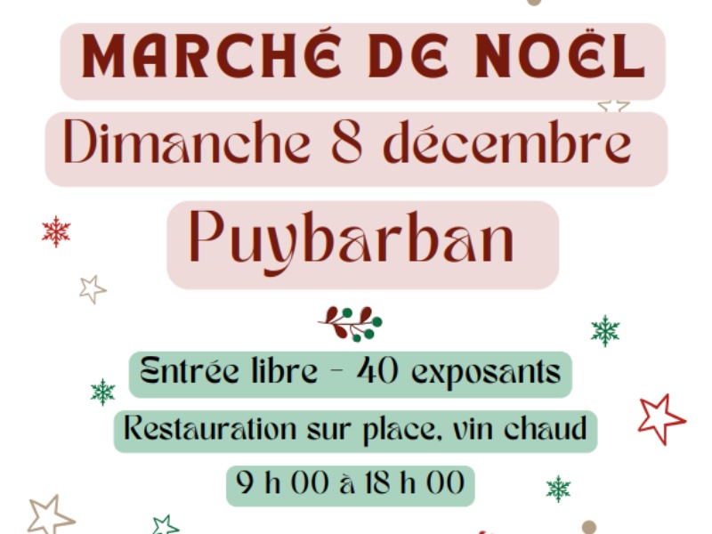 Marché de noël de Puybarban