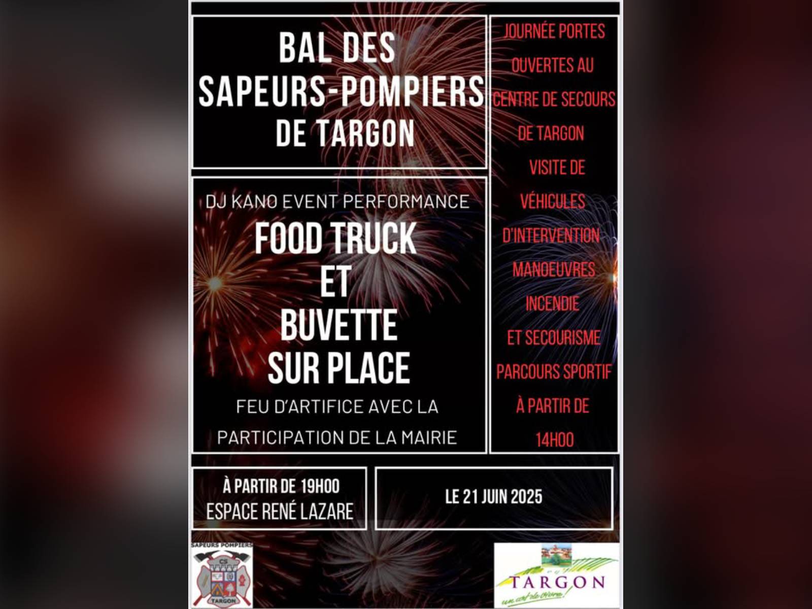 Bal des sapeurs-pompiers de Targon
