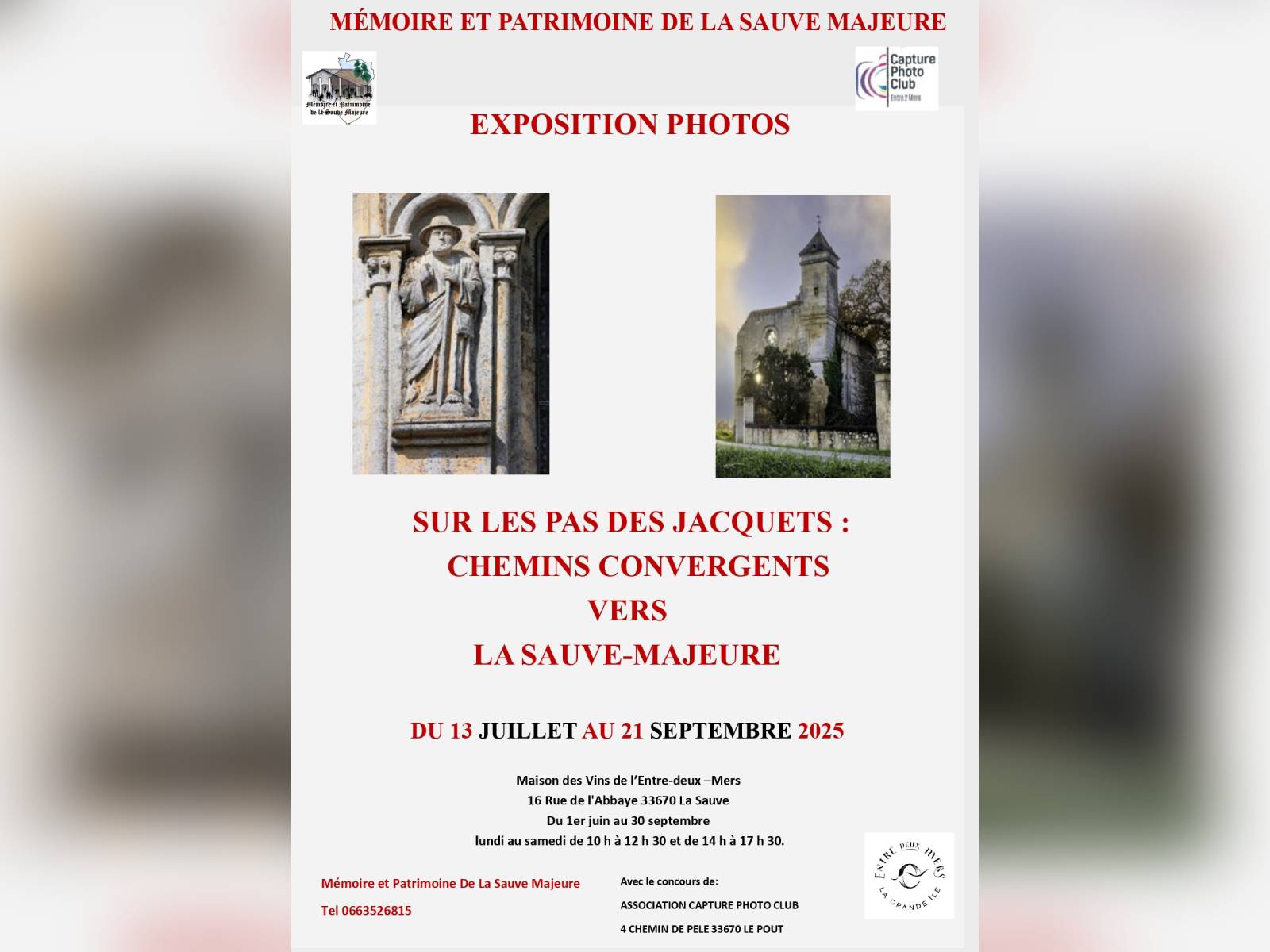 Sur les pas des Jacquets : Chemin convergents vers La Sauve-Majeure