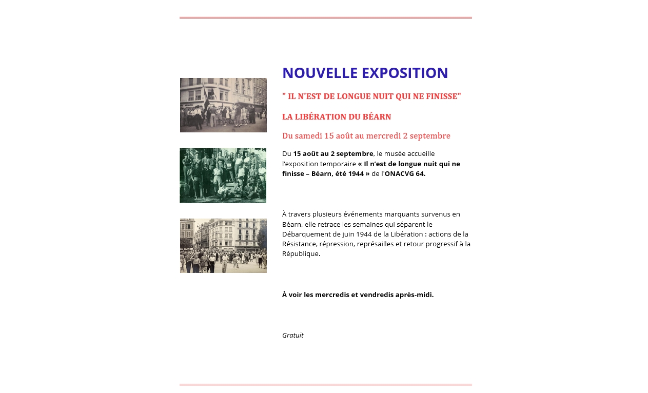 Exposition: Il n'est de longue nuit qui finiss ...