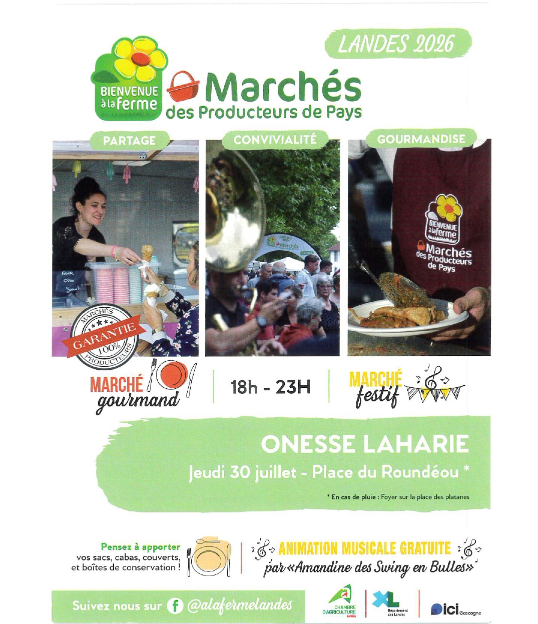 Marché des producteurs - Onesse Laharie