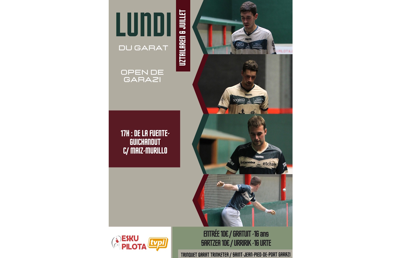 Pelote basque à main nue - Open de Garazi