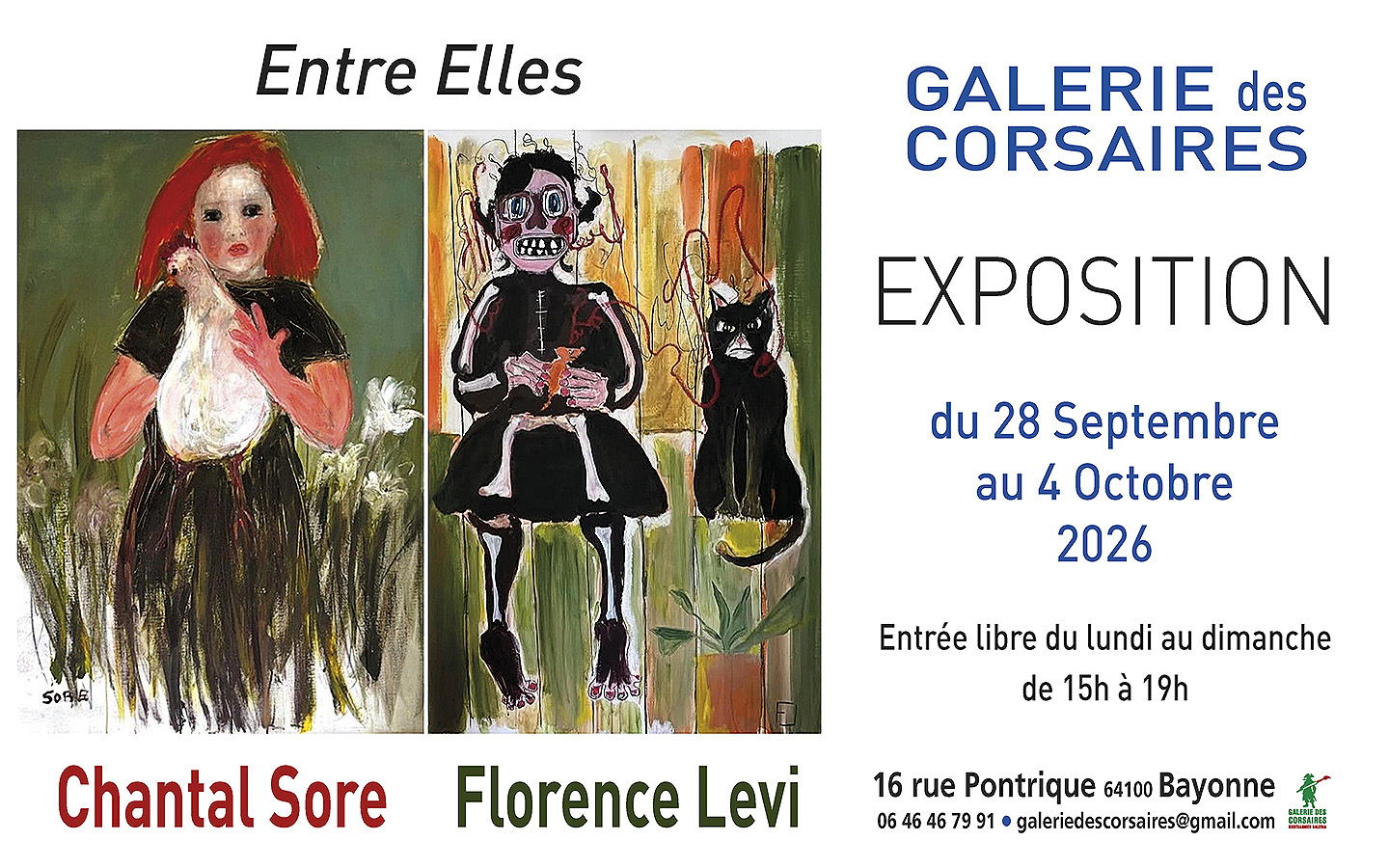 Entre elles, peintures de Chantal Sore et Florence Levi