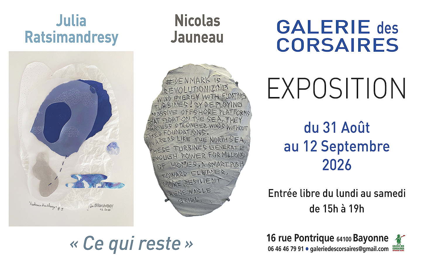 « Ce qui reste » Julia Ratsimandresy et Nicola ...