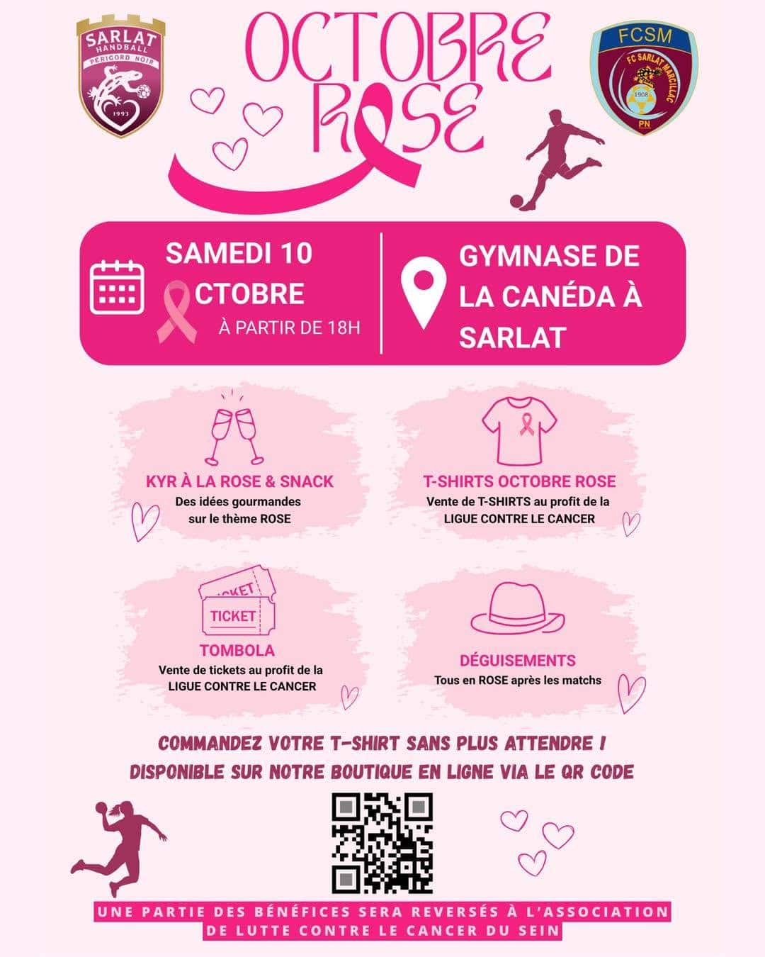 Octobre Rose avec le Sarlat Handball Périgord Noir