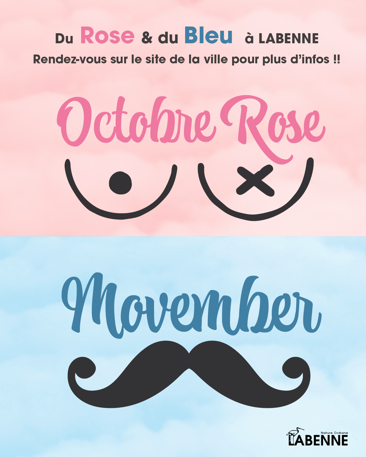 Du rose et du bleu à Labenne