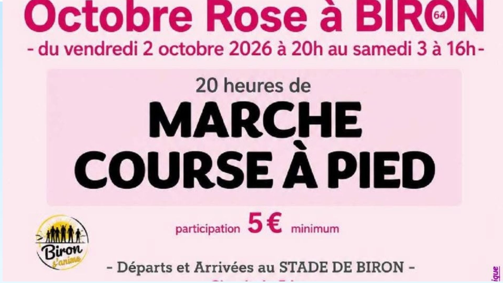 Octobre rose : Défi sportif