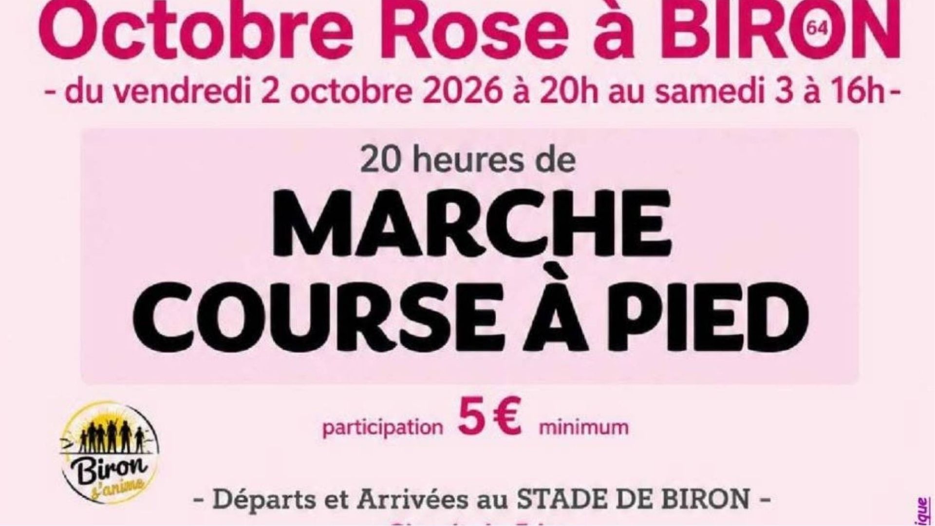 Octobre rose : Défi sportif