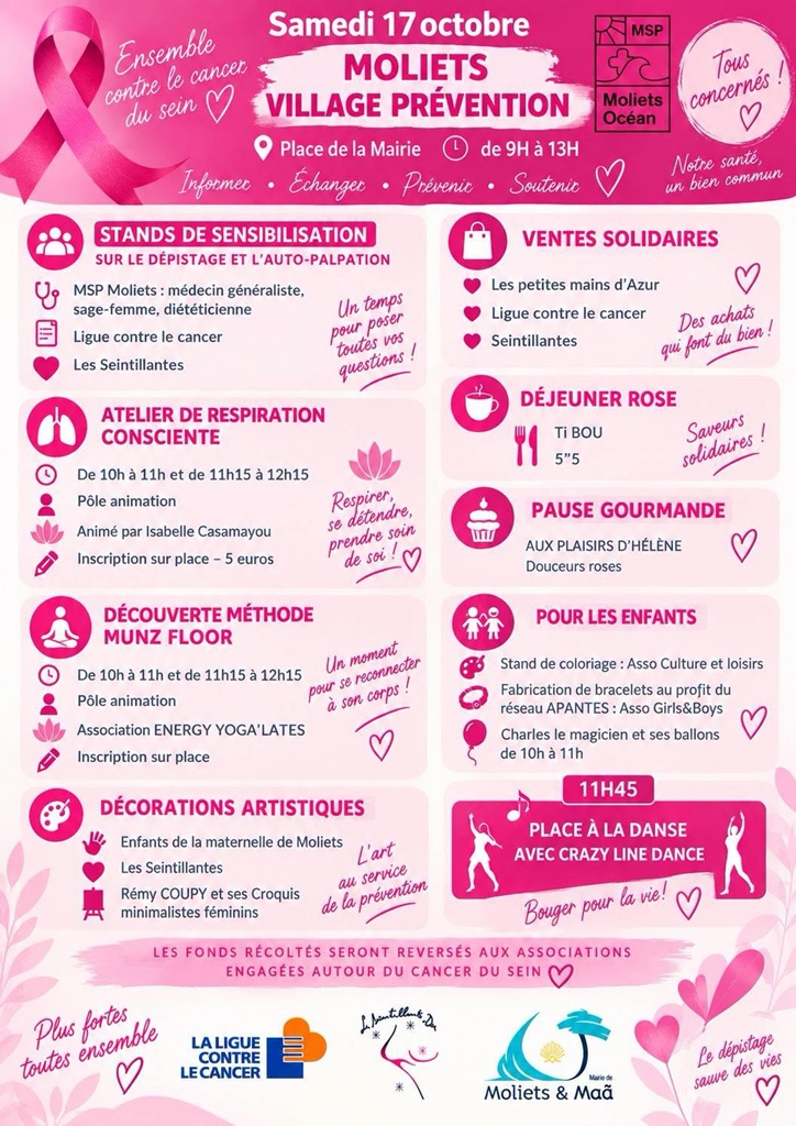 Octobre rose : matinée de prévention autour du cancer du sein