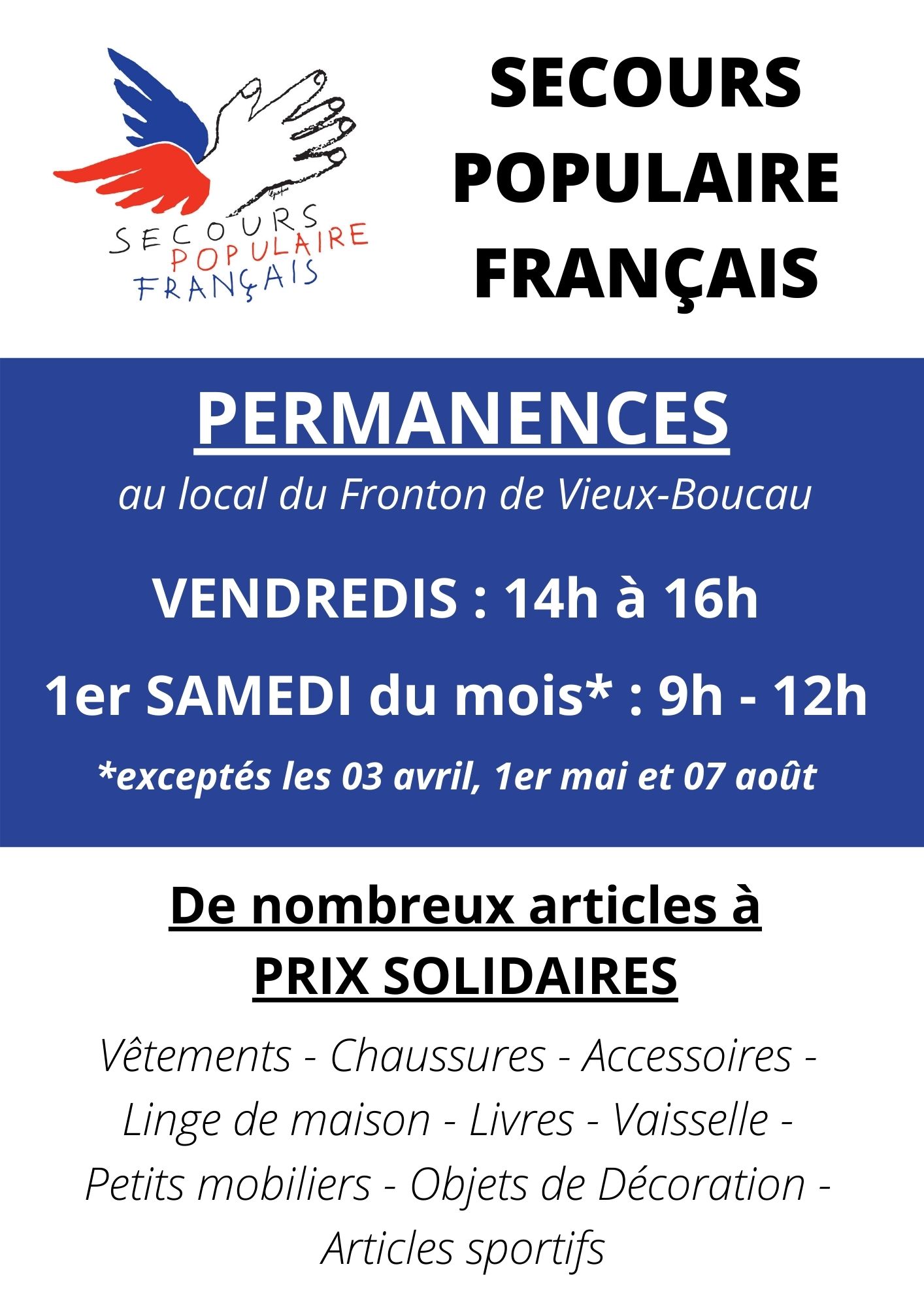 Braderie du Secours Populaire