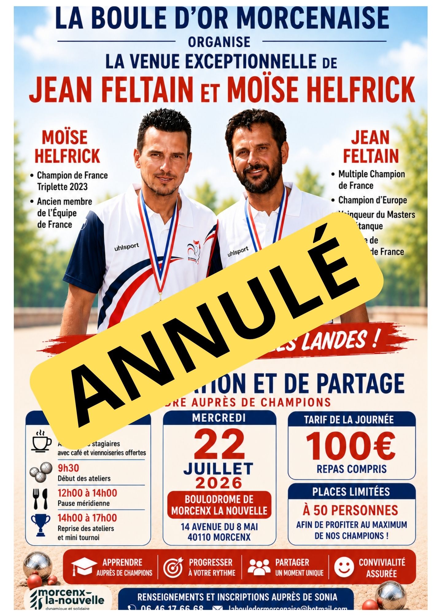 Stage d'initiation pétanque - Jean Feltain et  ...