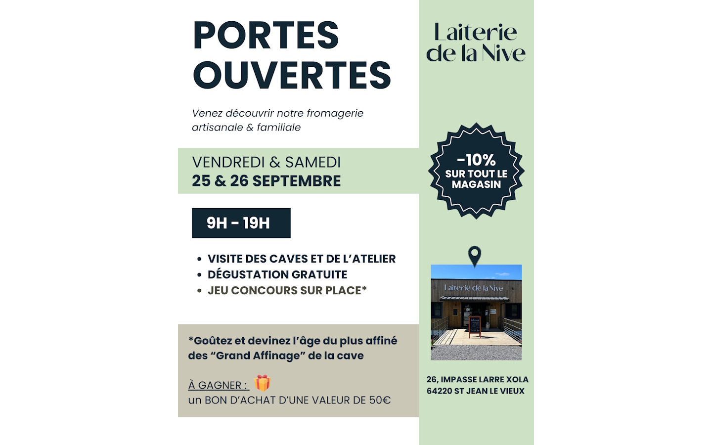 Portes ouvertes de la laiterie de la Nive