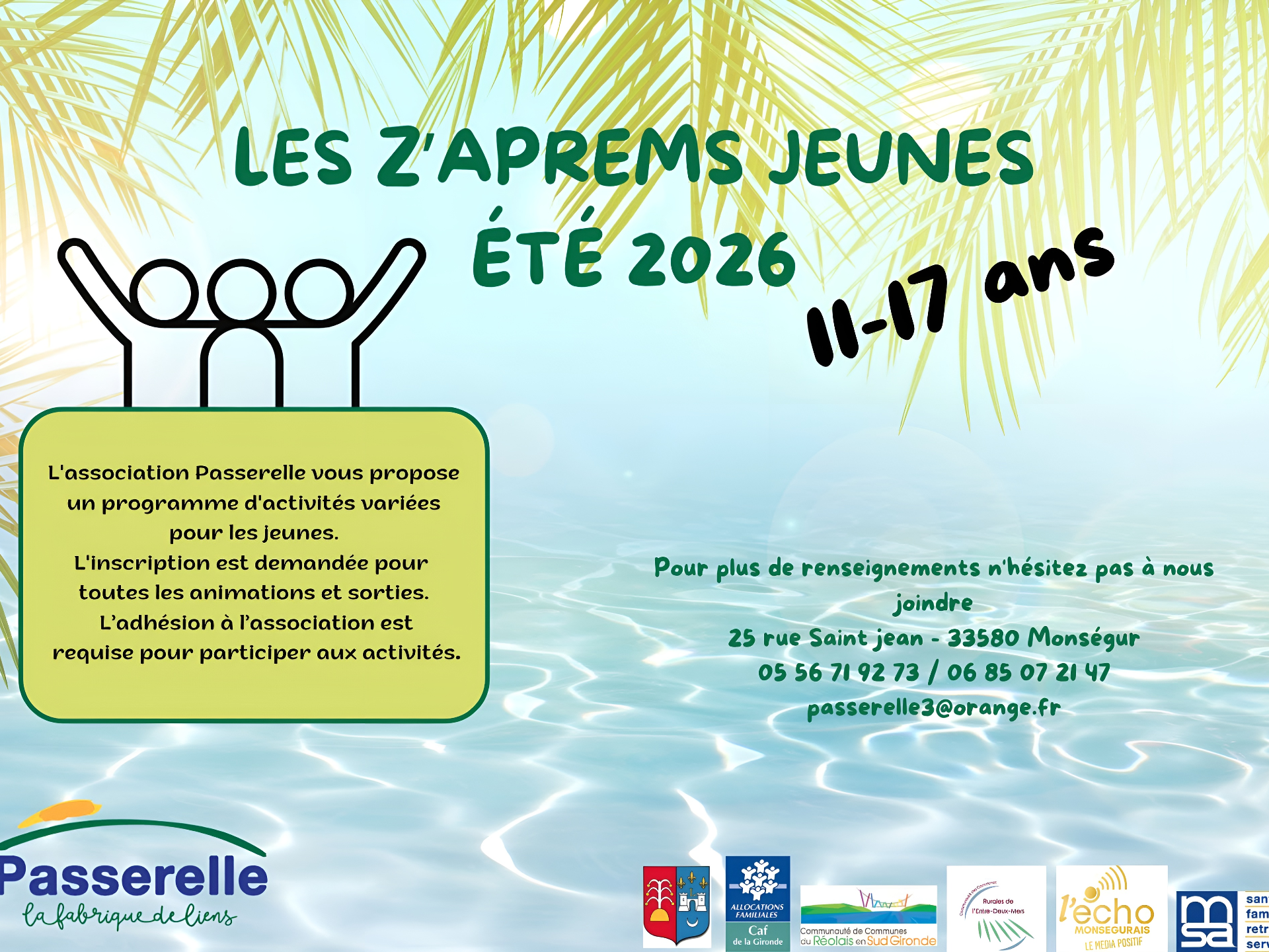 Programme d'été aprems jeunes