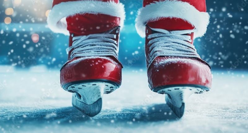 Patins glace noel