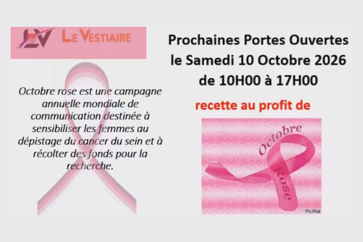 Octobre Rose | Journée Portes Ouvertes - Le Vestiaire