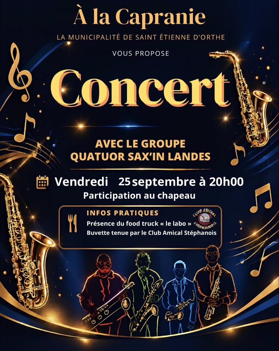Concert du Groupe Sax'in Landes