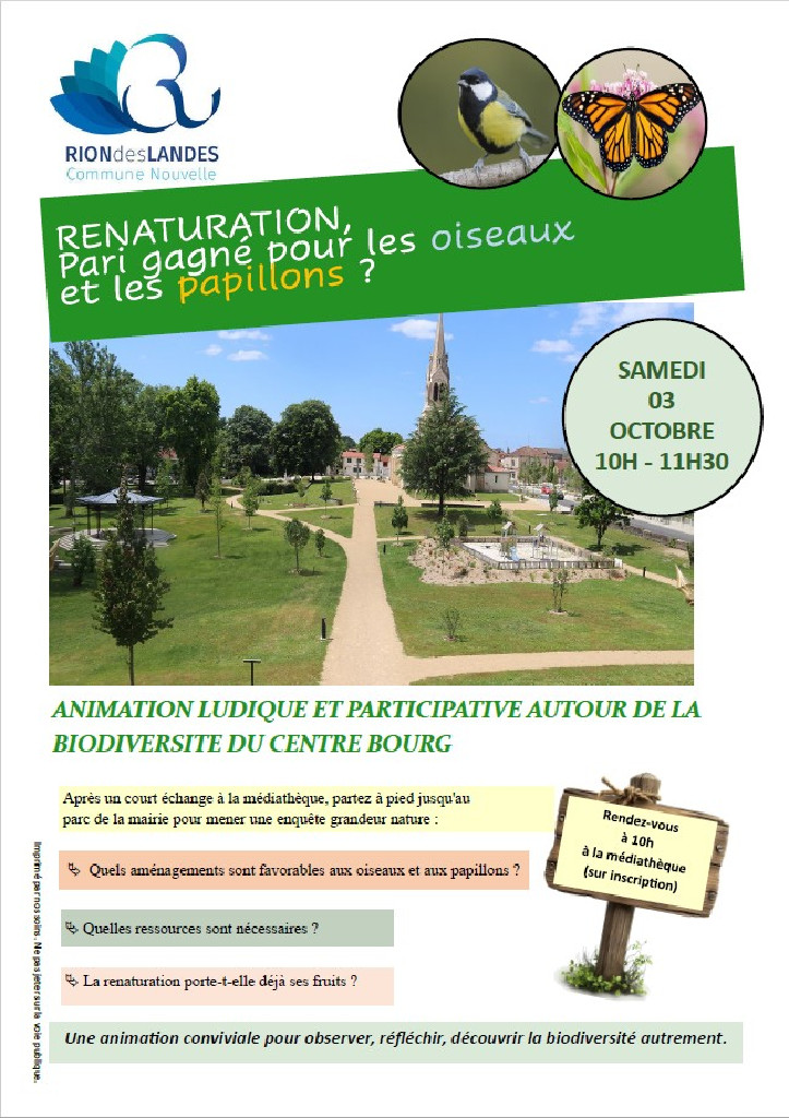 Renaturation : Pari gagné pour les oiseaux et les papillons ? 