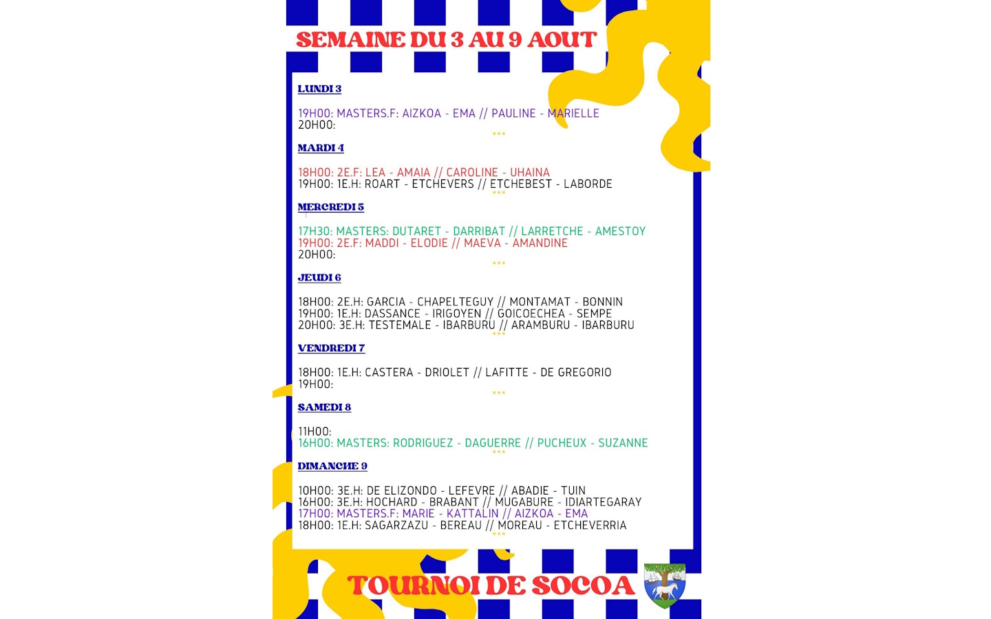 Tournoi de pala, Socoa.