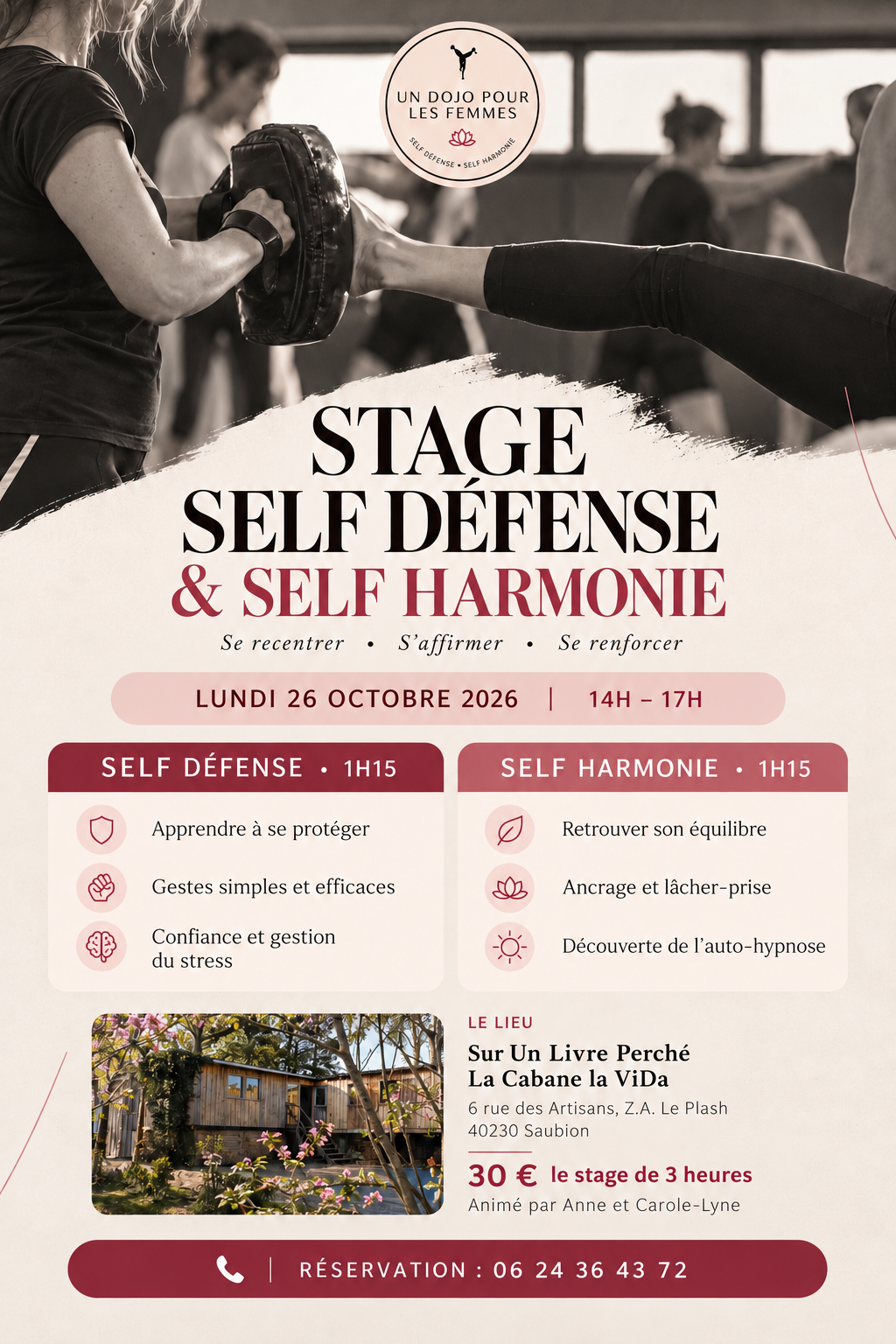 Stage pour les Femmes : Self défense / Self Harmonie 