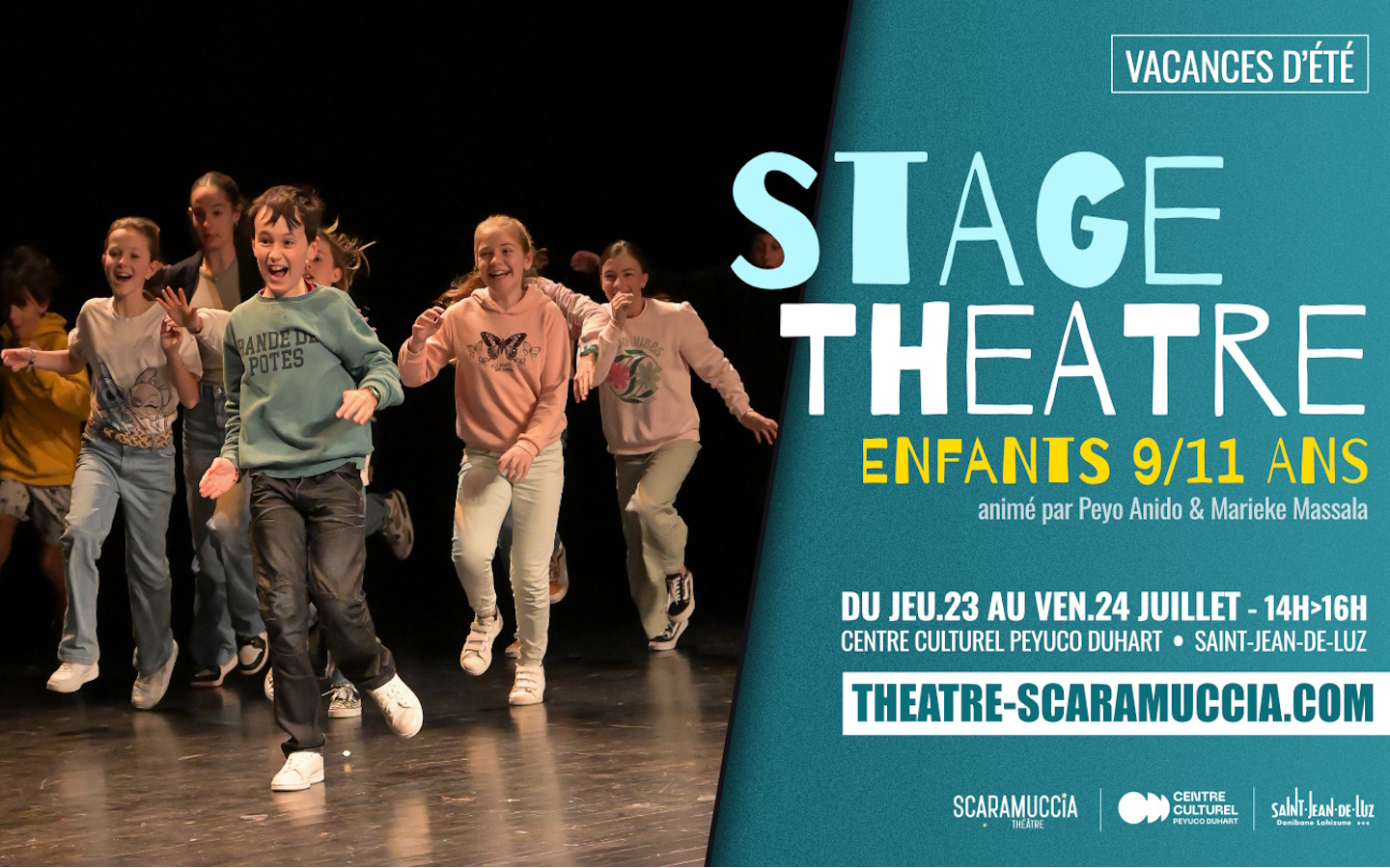 Stage de théâtre pour enfants (9/11 ans)