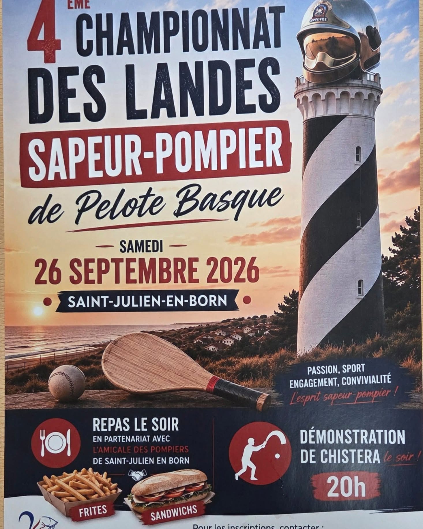 4ème Championnat des Landes sapeur-pompier de pelote basque
