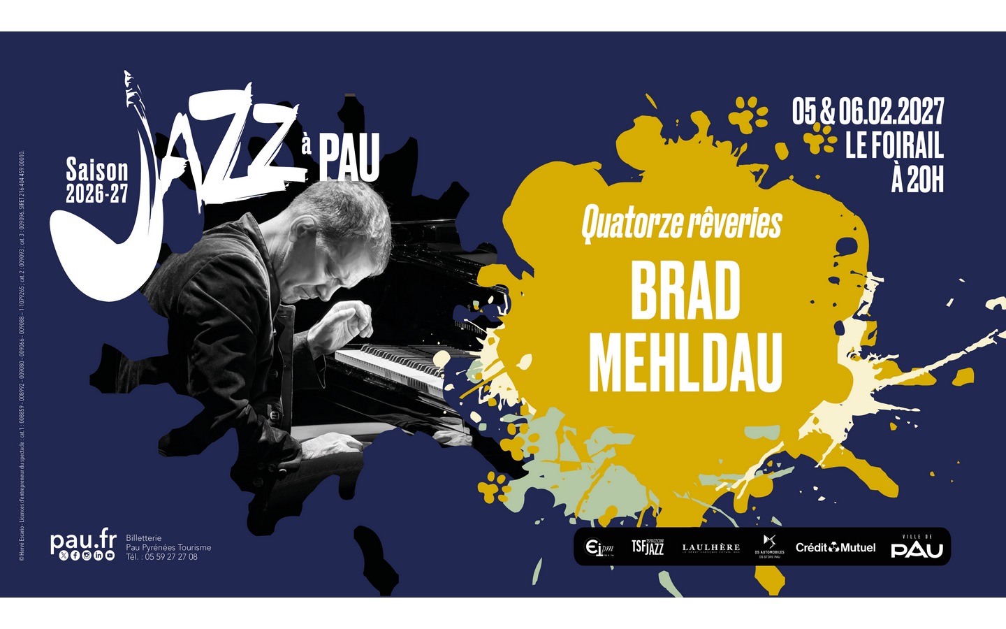Saison de "Jazz à Pau" : Brad Mehldau - Quatorze rêveries