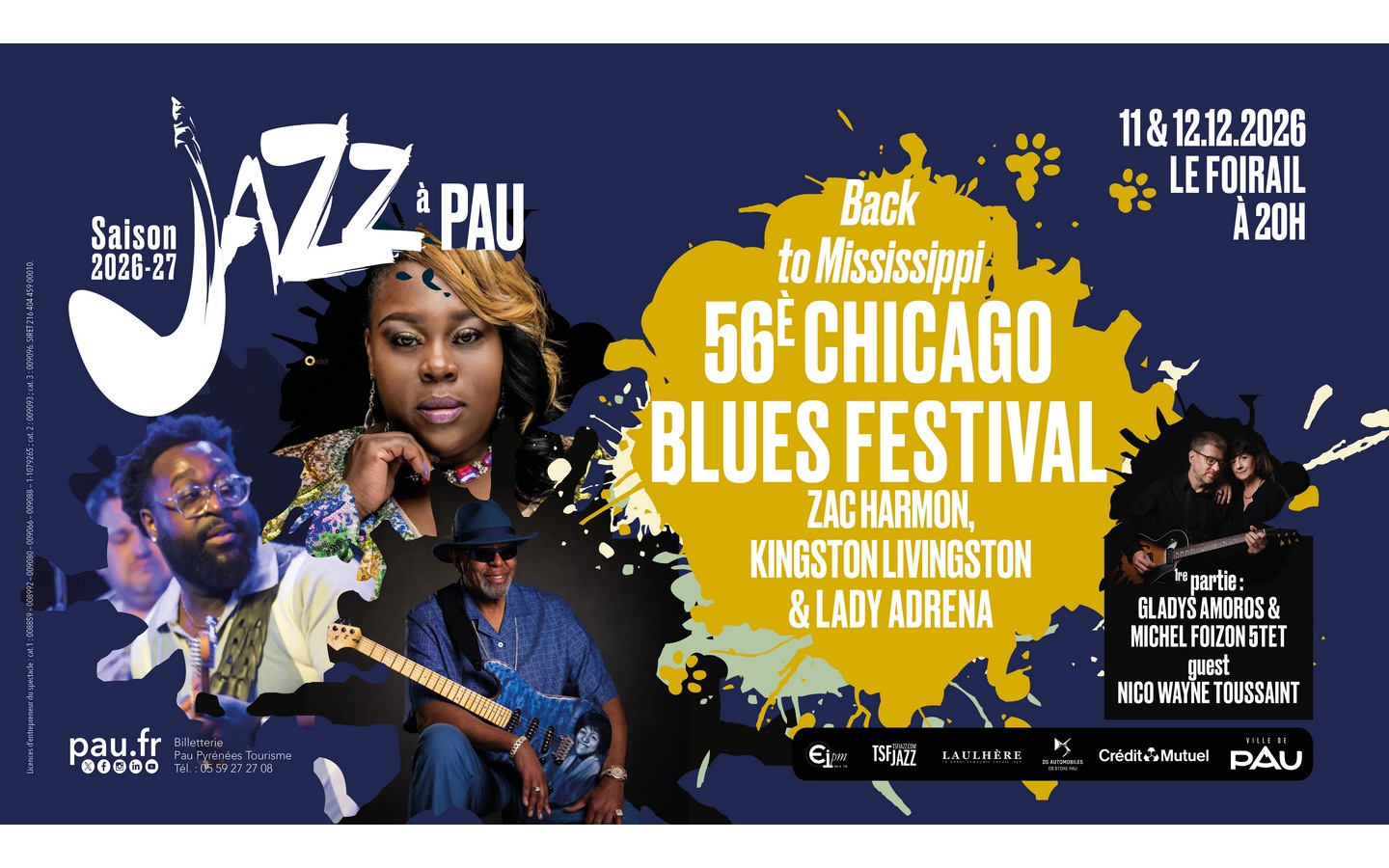 Saison de "Jazz à Pau" : 56è Chicago Blues Fes ...