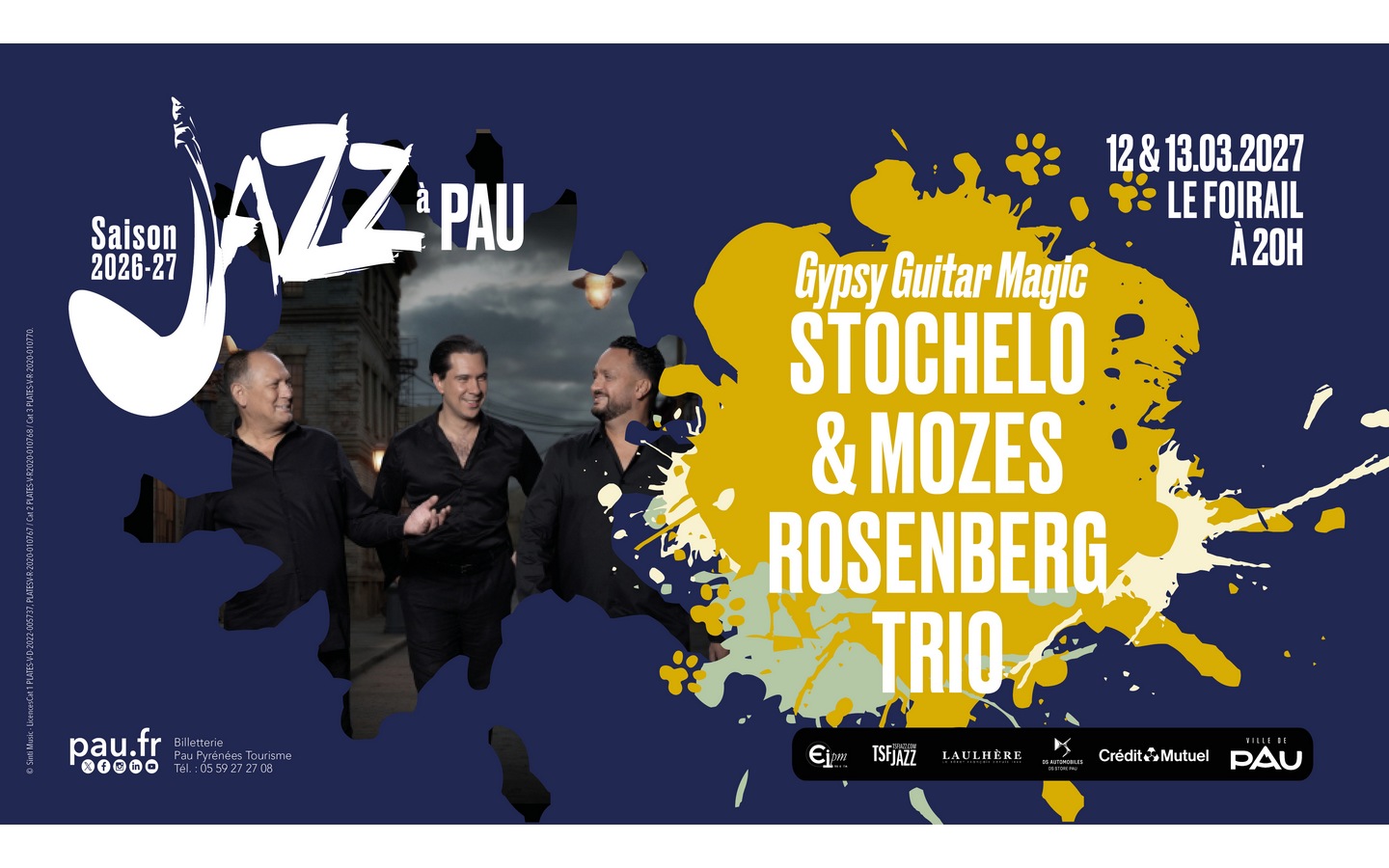 Saison de "Jazz à Pau" : Stochelo & Mozes Rosenberg Trio - Gypsy Guitar Magic