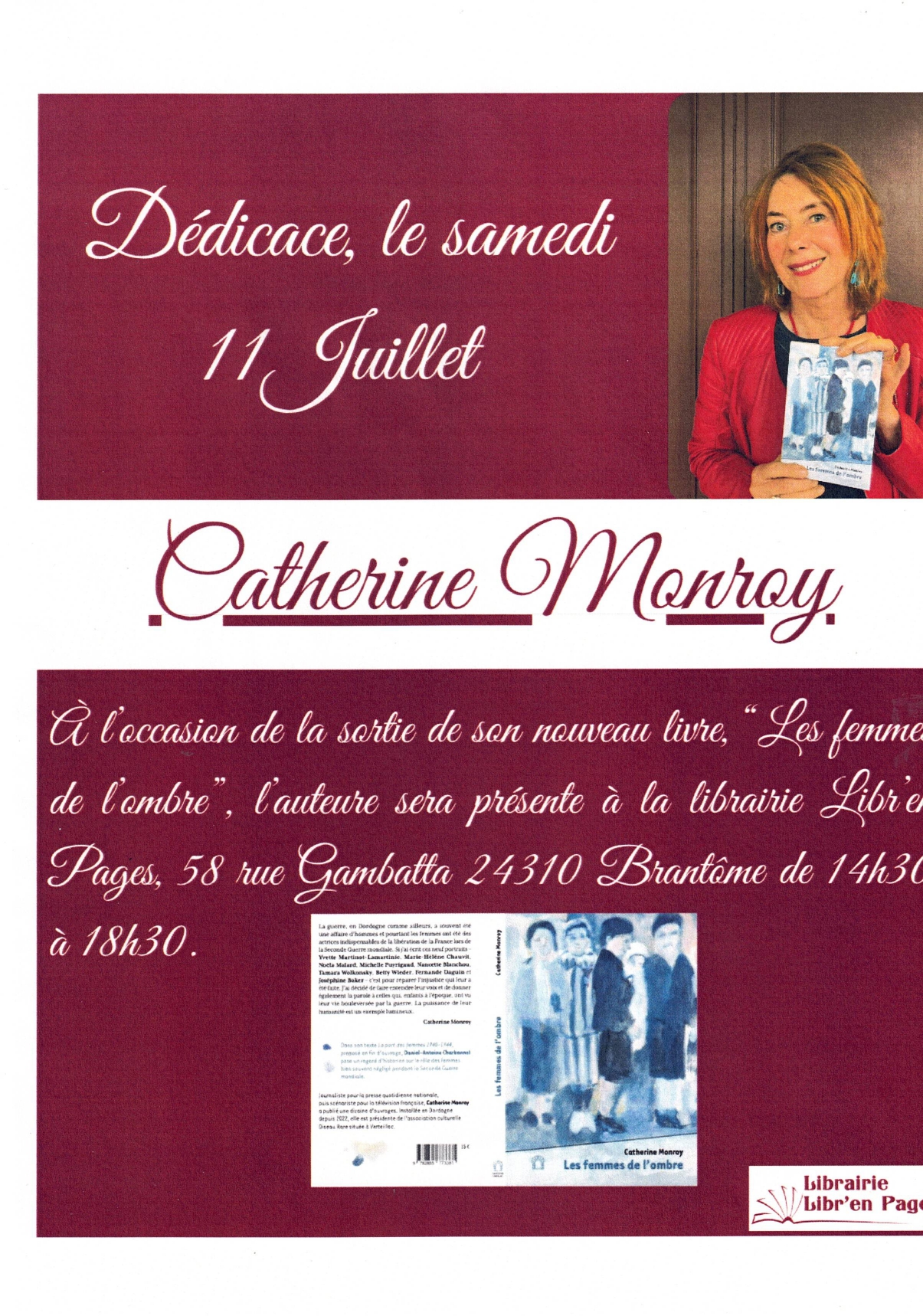 Séance de dédicaces - Catherine Monroy