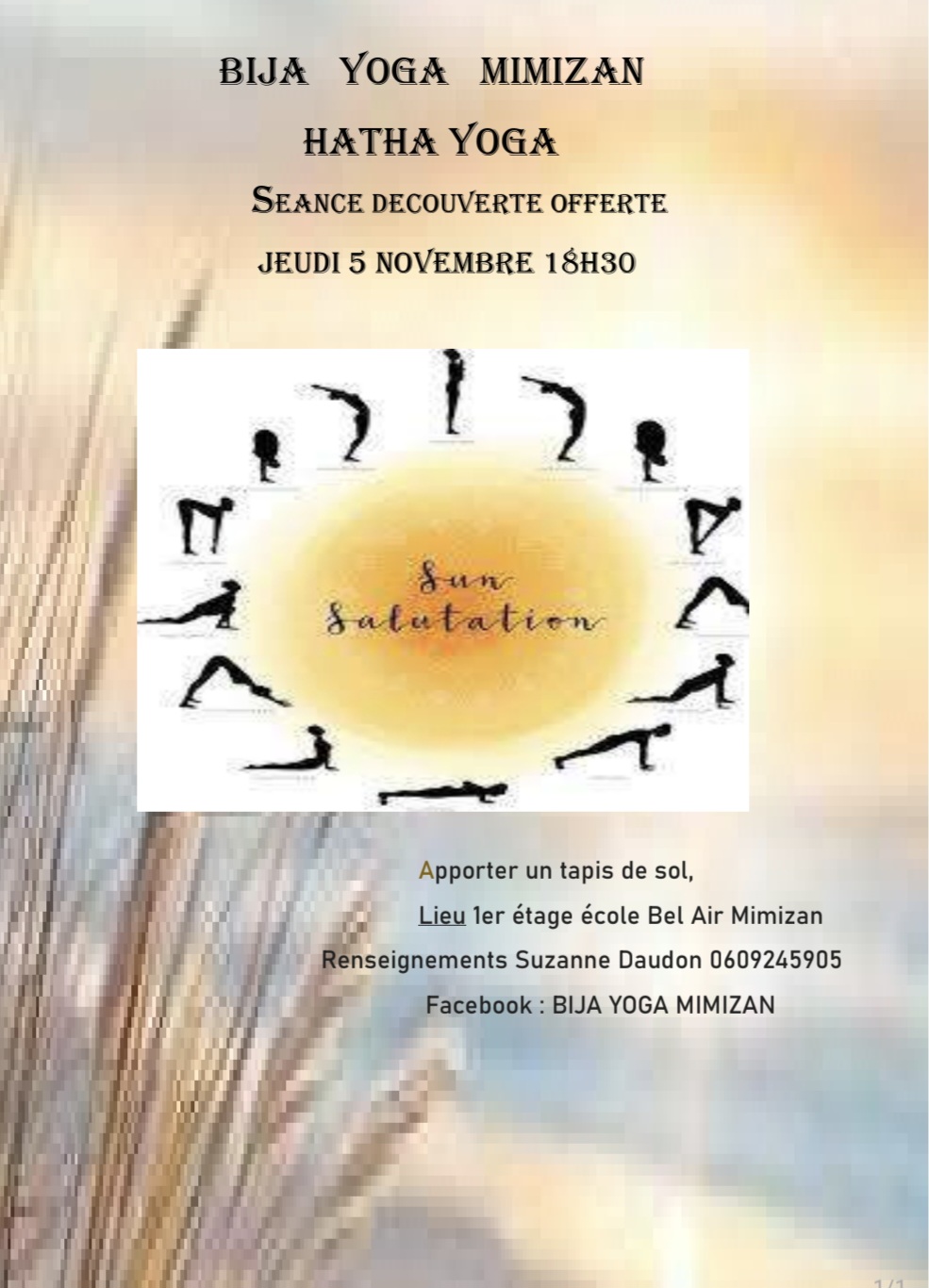 Hatha Yoga séance découverte offerte