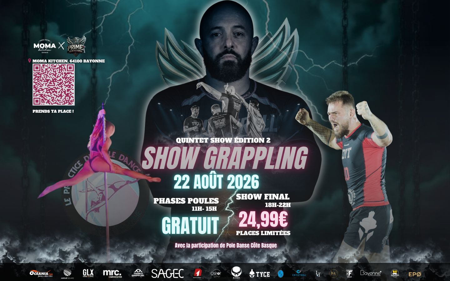 Quintet Show : Le Grappling cash et spectaculaire