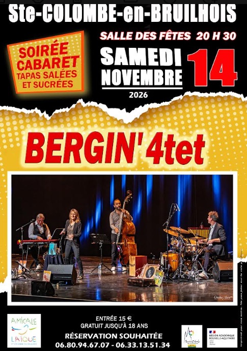 Soirée concert BERGIN’4tet