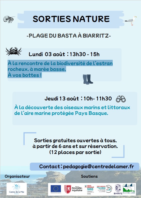 Sortie nature avec le Centre de la Mer