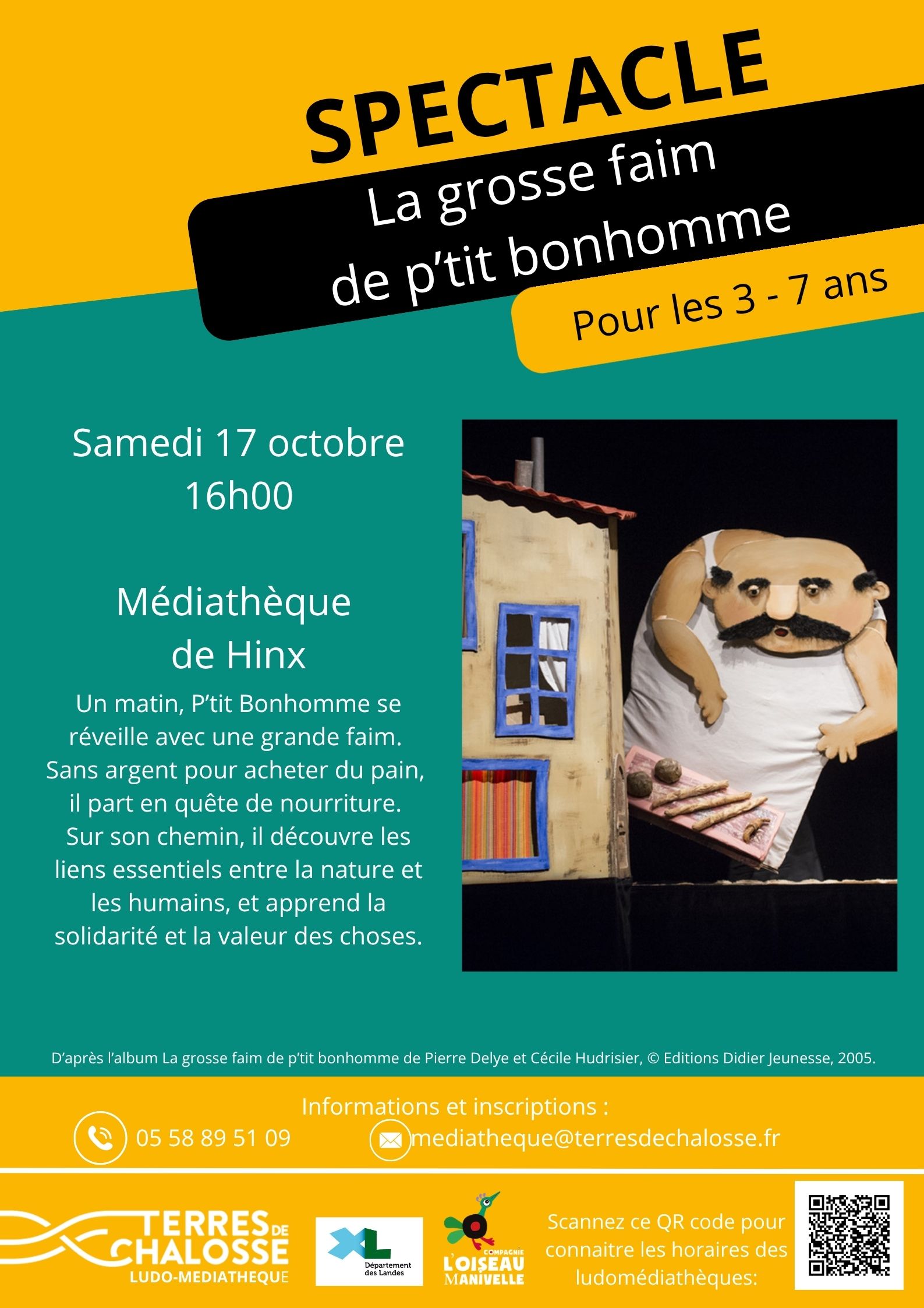 Spectacle "La grosse faim de p'tit bonhomme"
