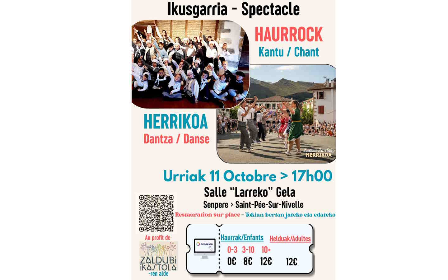 Spectacle de chant et danse 