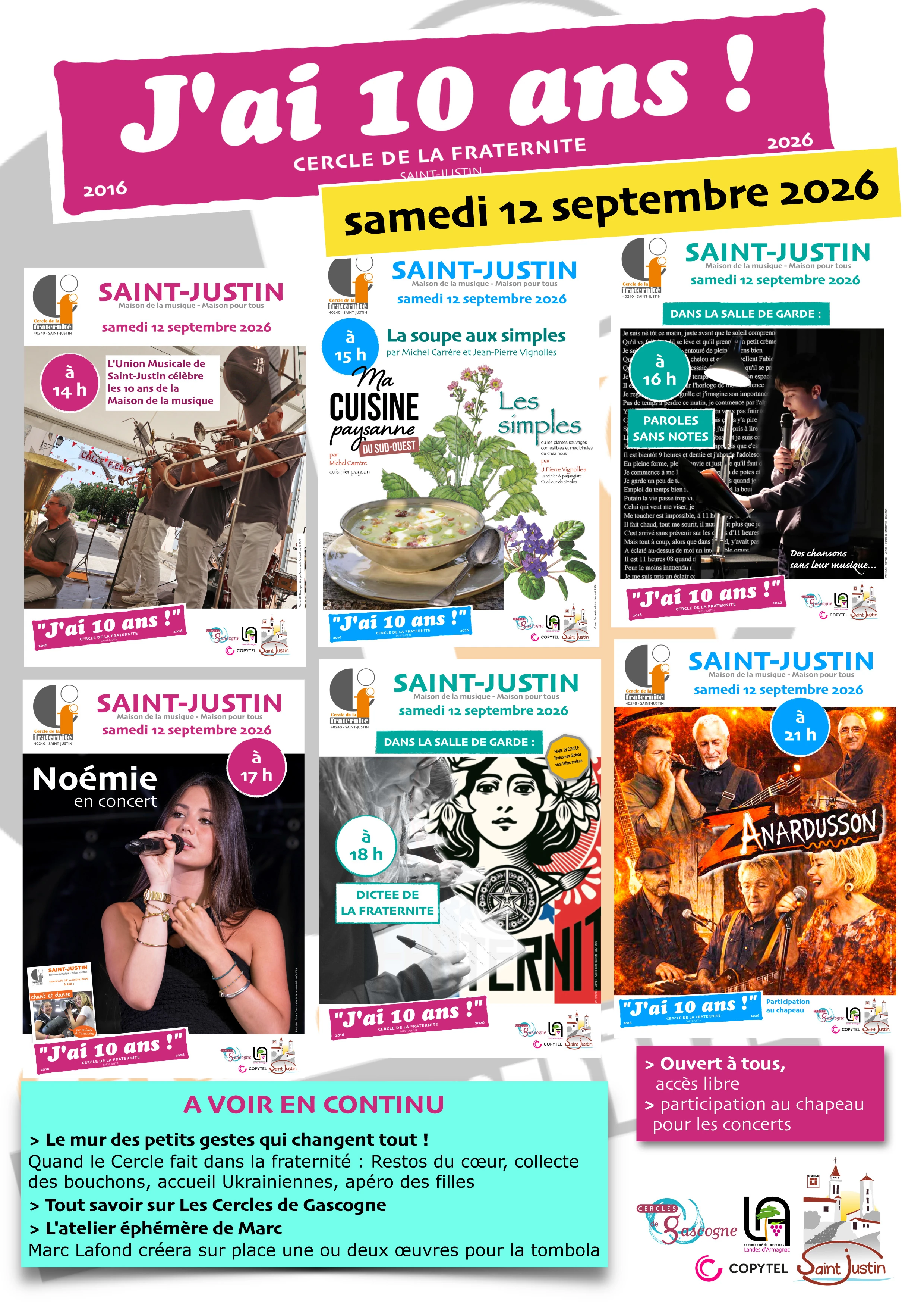 Cercle de la Fraternité : J'ai 10 ans !