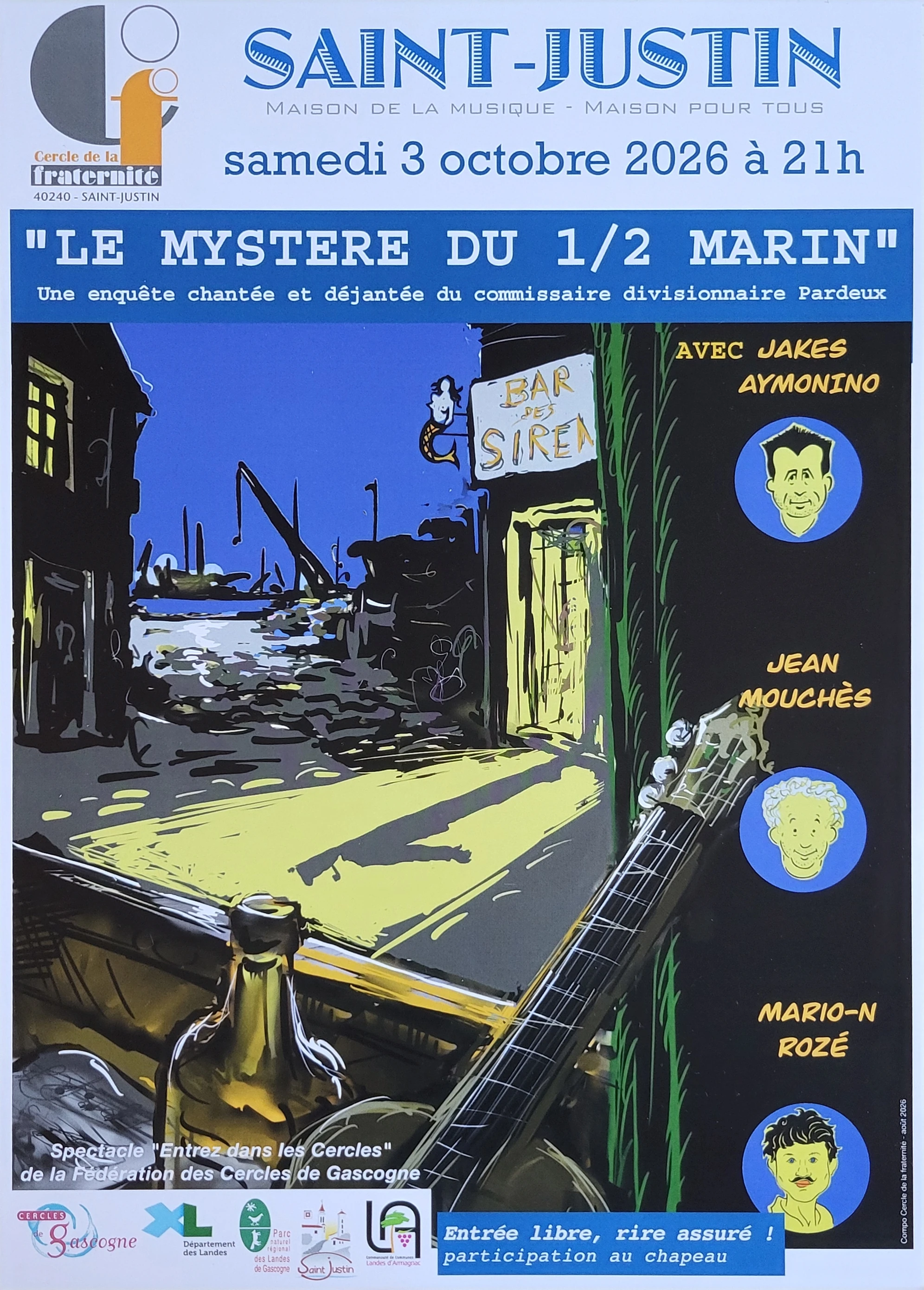 Comédie musicale : Le mystère du 1/2 marin