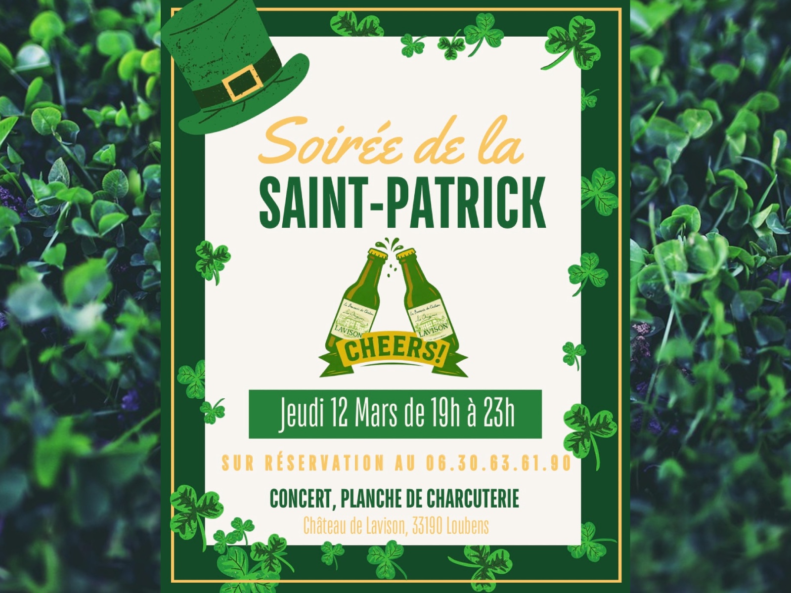 Soirée de la Saint-Patrick au château de Lavison