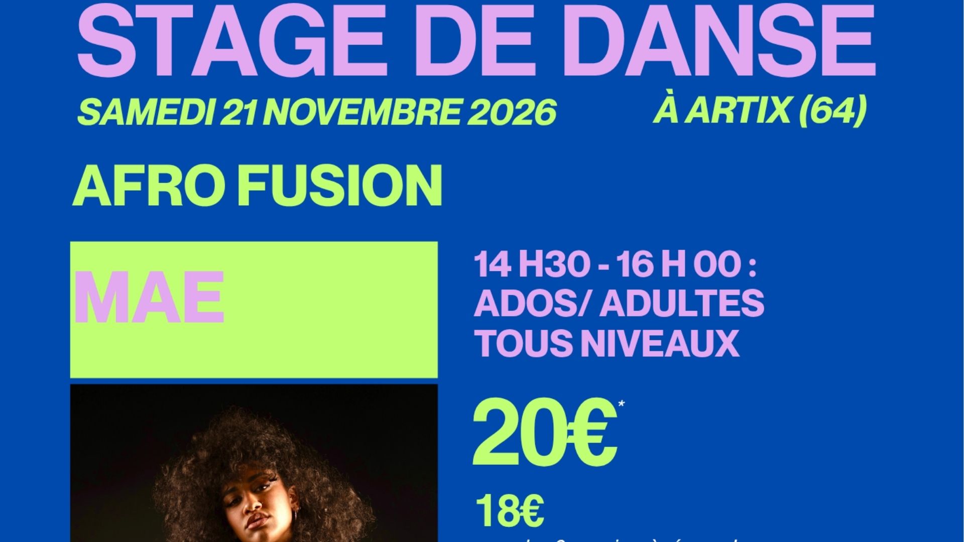 Stage de danse Afro Fusion