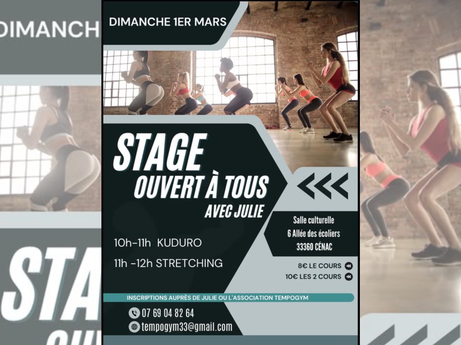 Stage kuduro et stretching