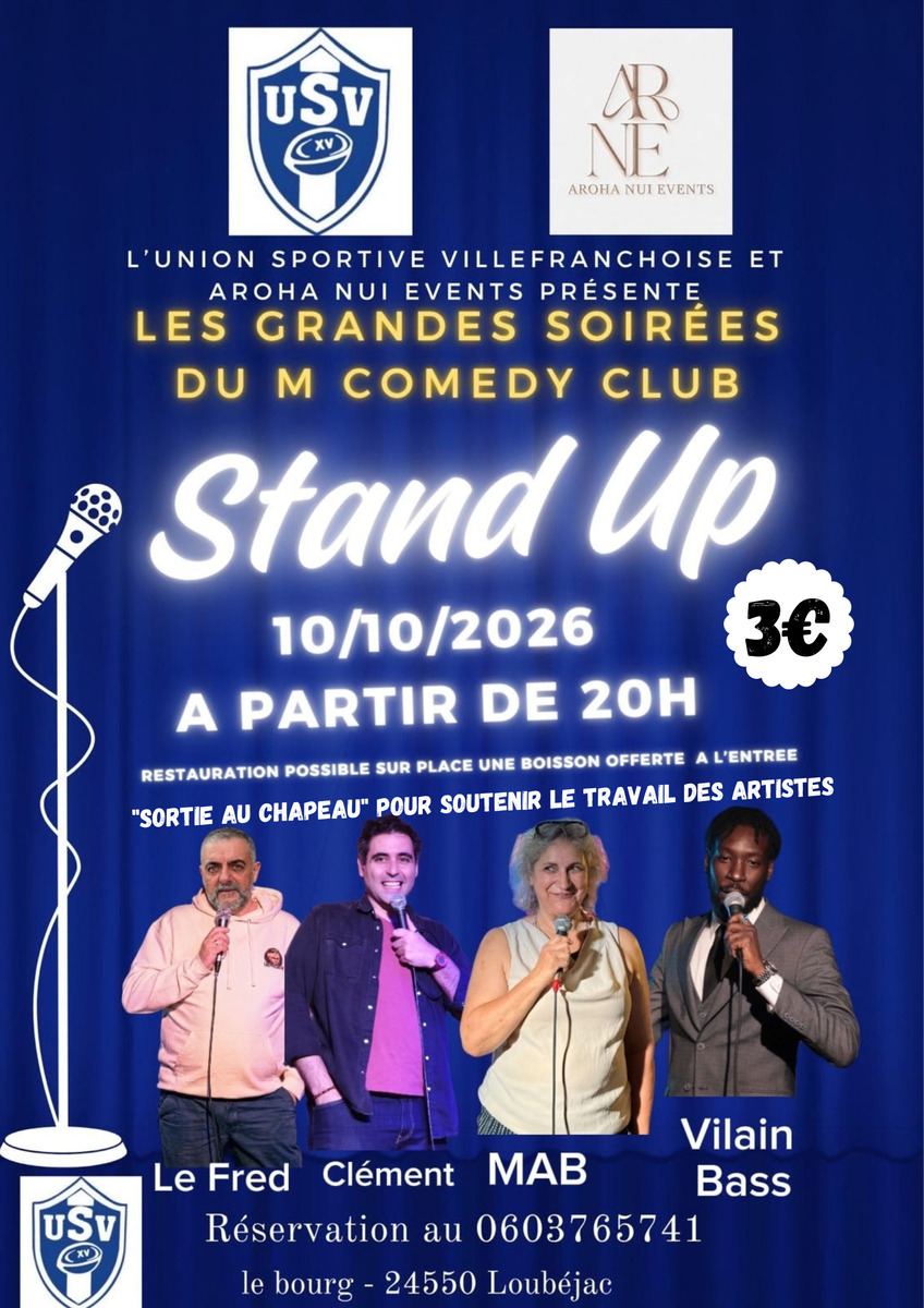 Stand up:Les grandes soirées du M Comedy Club