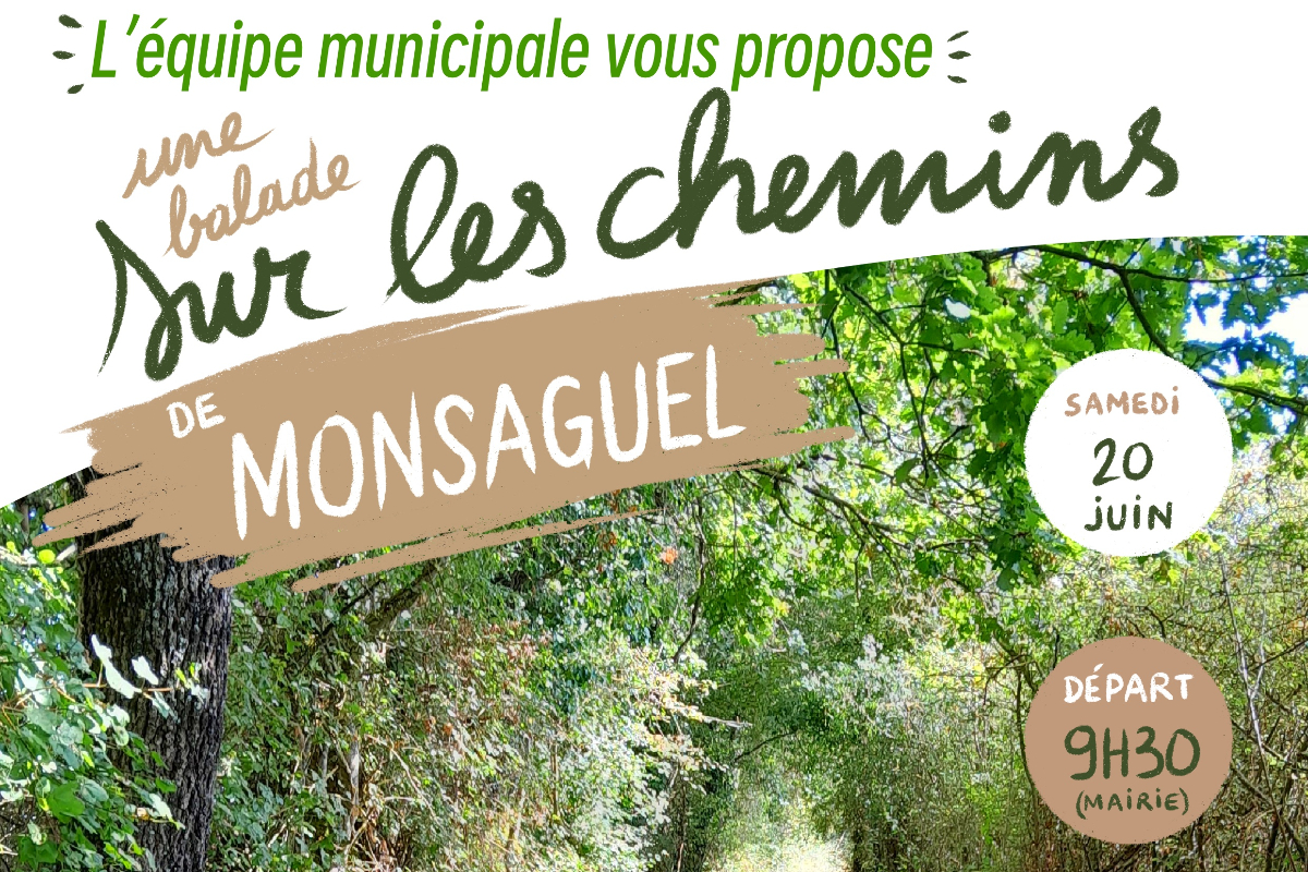 Balade sur les chemins de Monsaguel