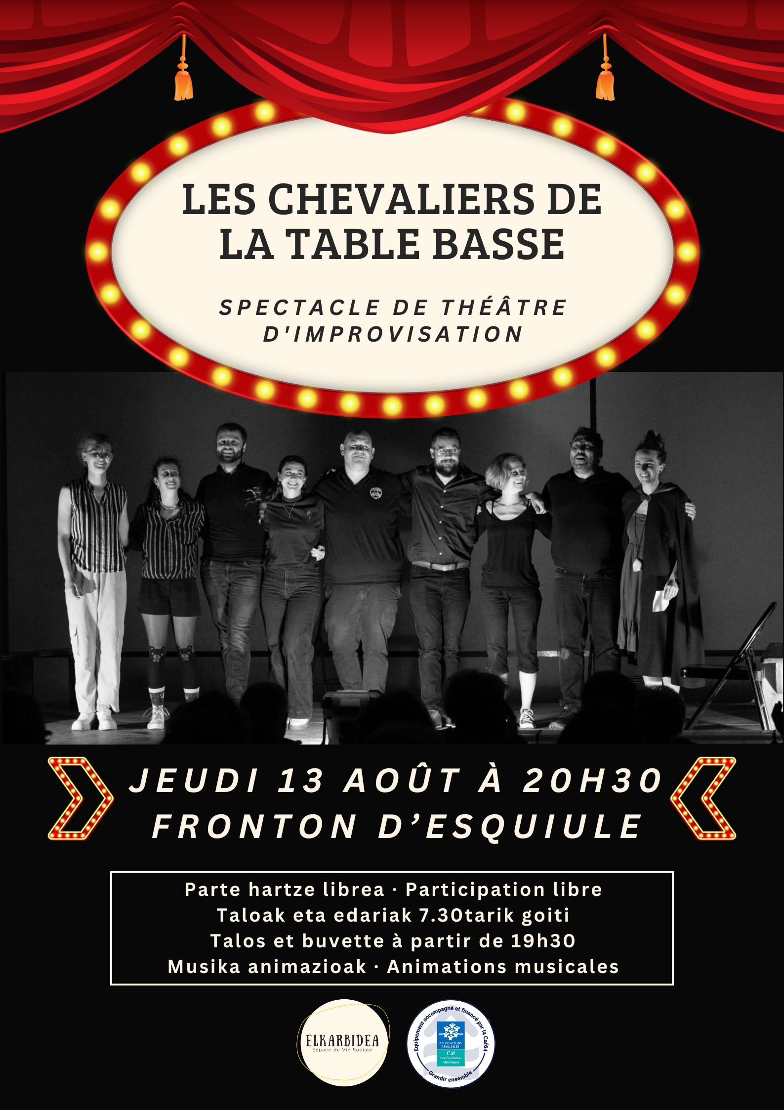 Spectacle de théâtre d'improvisation : Les che ...